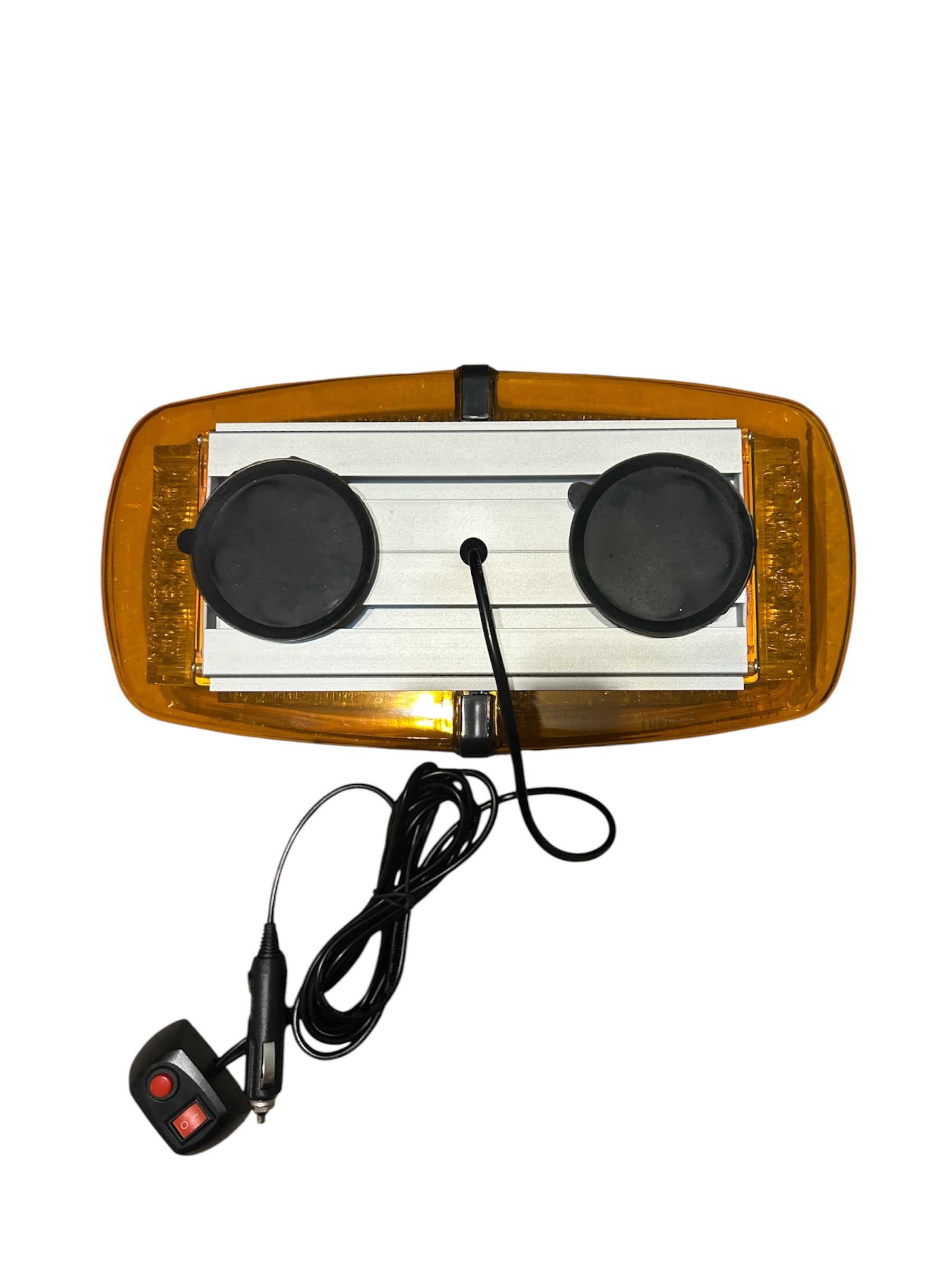 Girofar LED cu Magnet Sticlă Portocalie 24W - 9-24V IP65