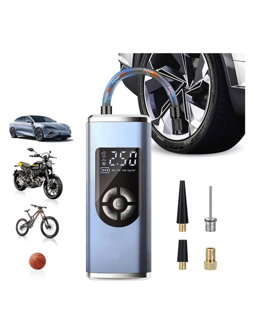 Compresor Digital Portabil cu Baterie – CX-219 | Umflare Automată Anvelope, Biciclete, Mingi