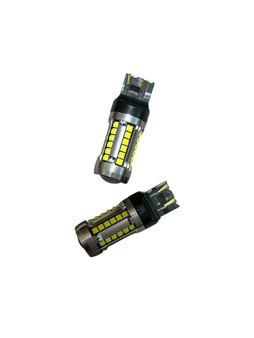 Becuri LED T20 Dublu Filament Albe 39SMD 7443 cu Lupă - Set 2 buc