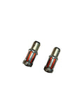 Becuri LED Dublu Filament Poziție și Stop Roșii 39SMD 1157 cu Lupă 9-36V- Set 2 buc