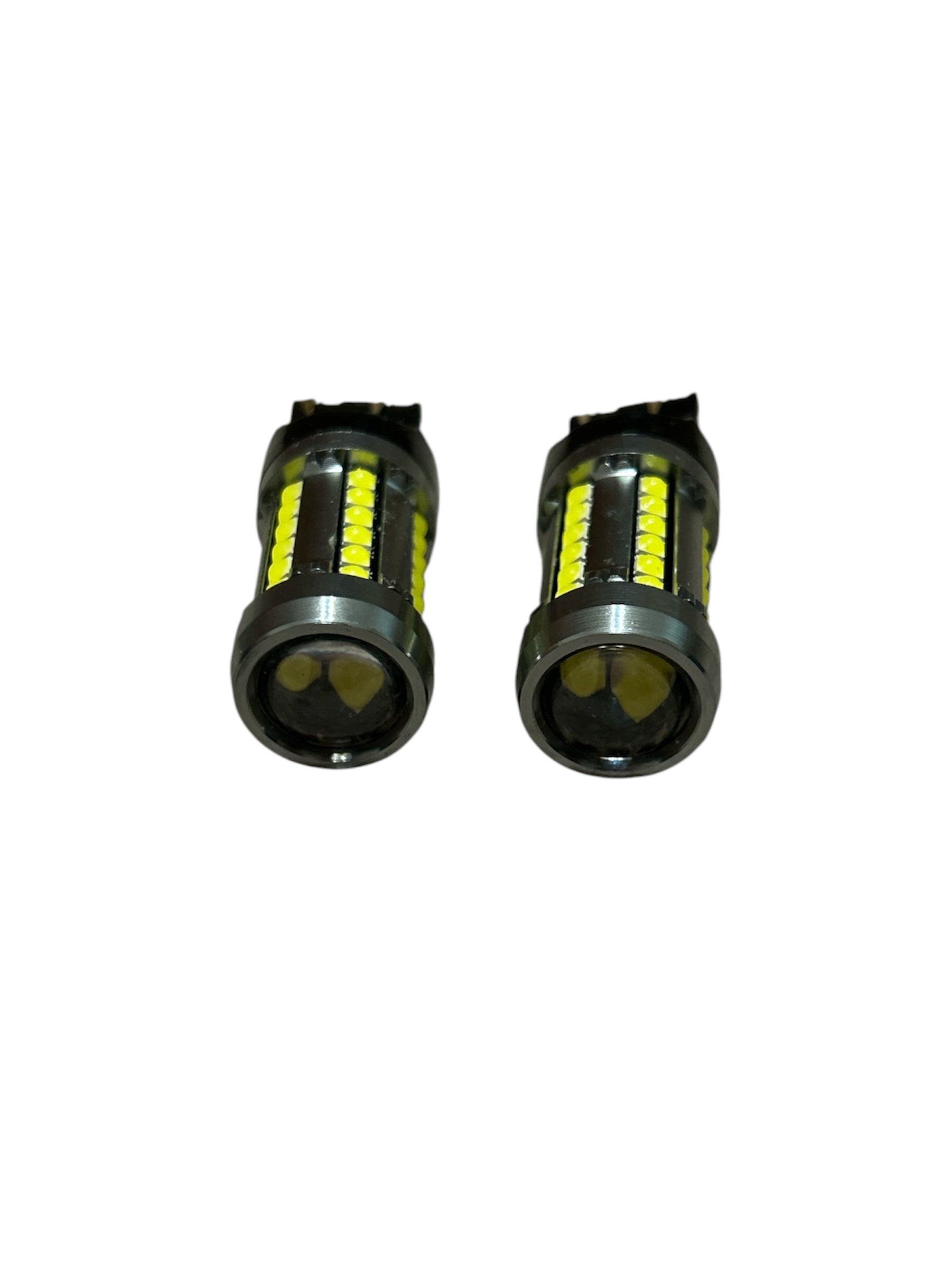 Becuri LED T20 Dublu Filament Albe 39SMD 7443 cu Lupă - Set 2 buc