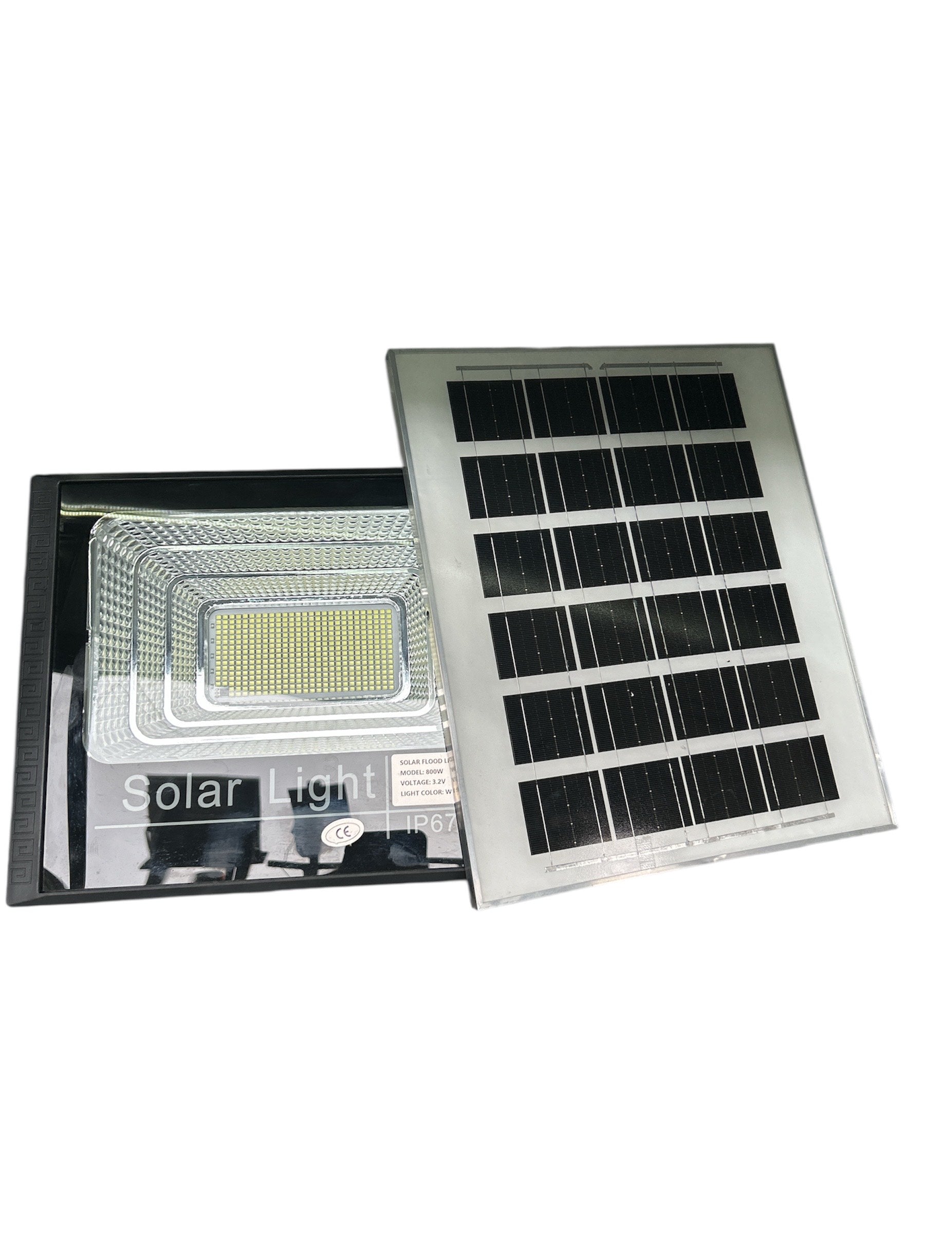 Proiector Solar 800W cu Telecomandă - IP67, Panou Fotovoltaic, Iluminat Profesional