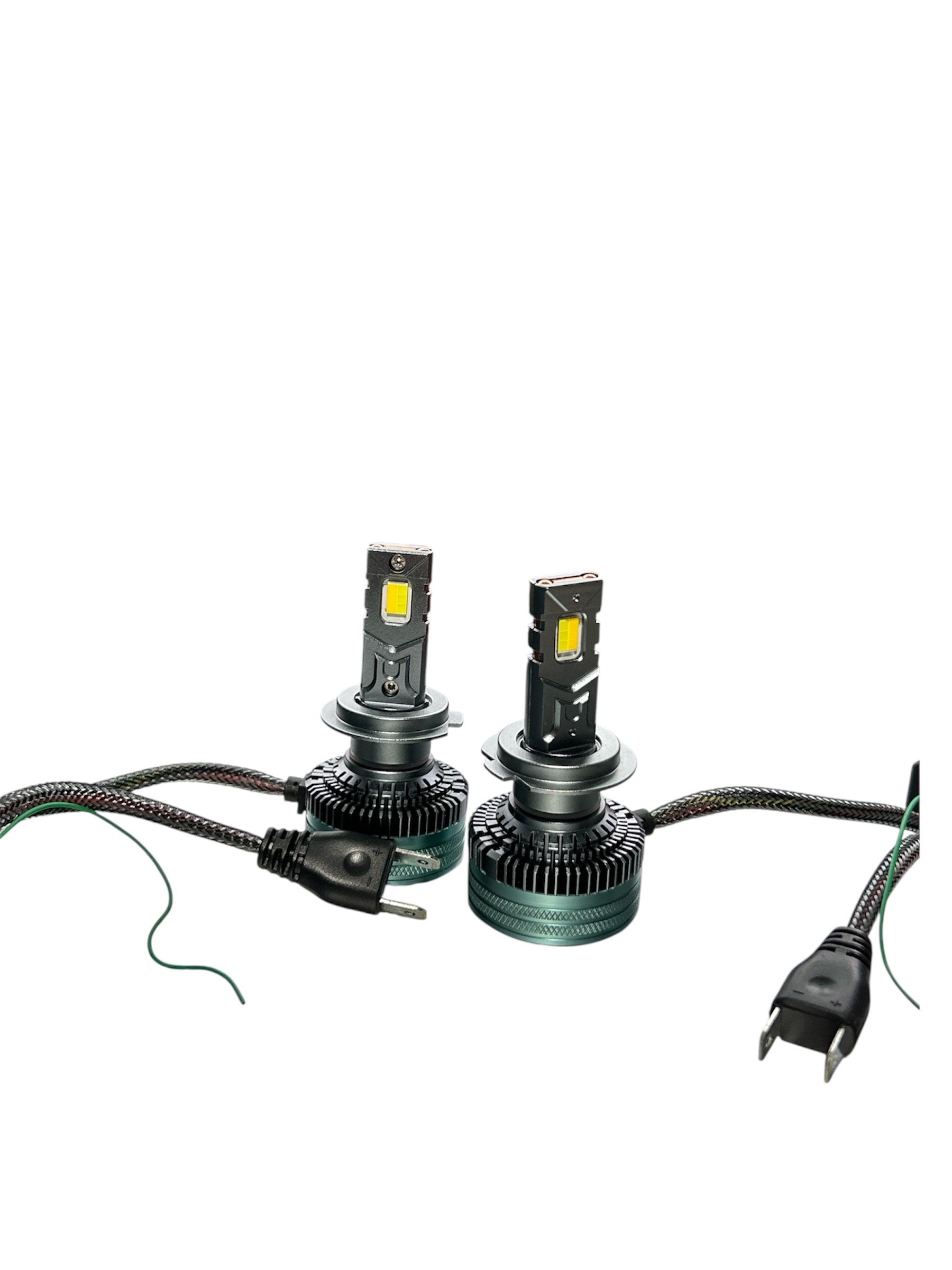 Set becuri led H7, culoare Galben/Alb, 300W, control prin aplicatie
