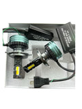 Set becuri LED auto H4, 300W, 35.000 lumeni, galben/alb, control prin aplicație