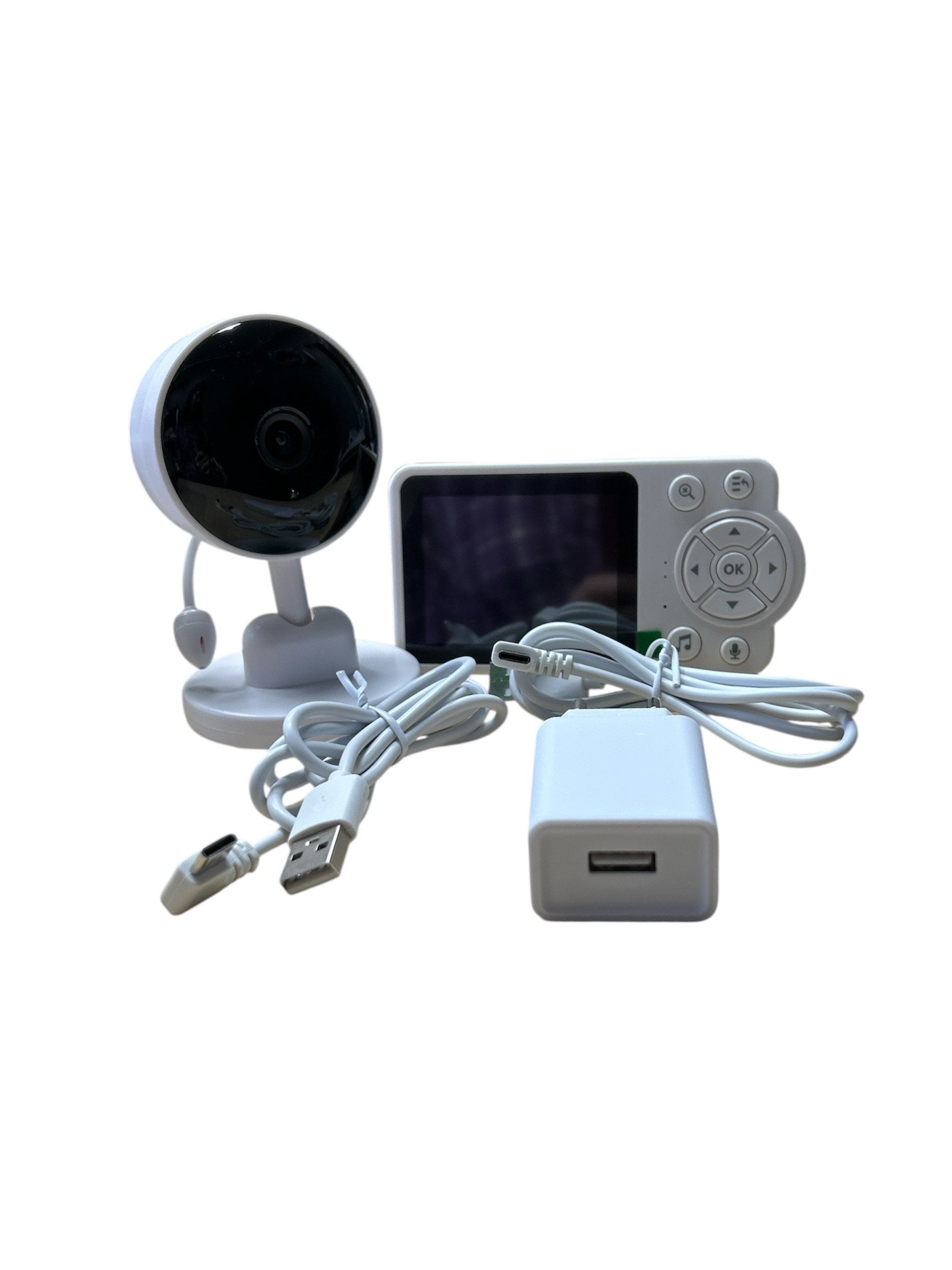 Camera Baby Monitor fara Wi-Fi, HD Night Vision, Senzor de Plans, Cantece de Leagan