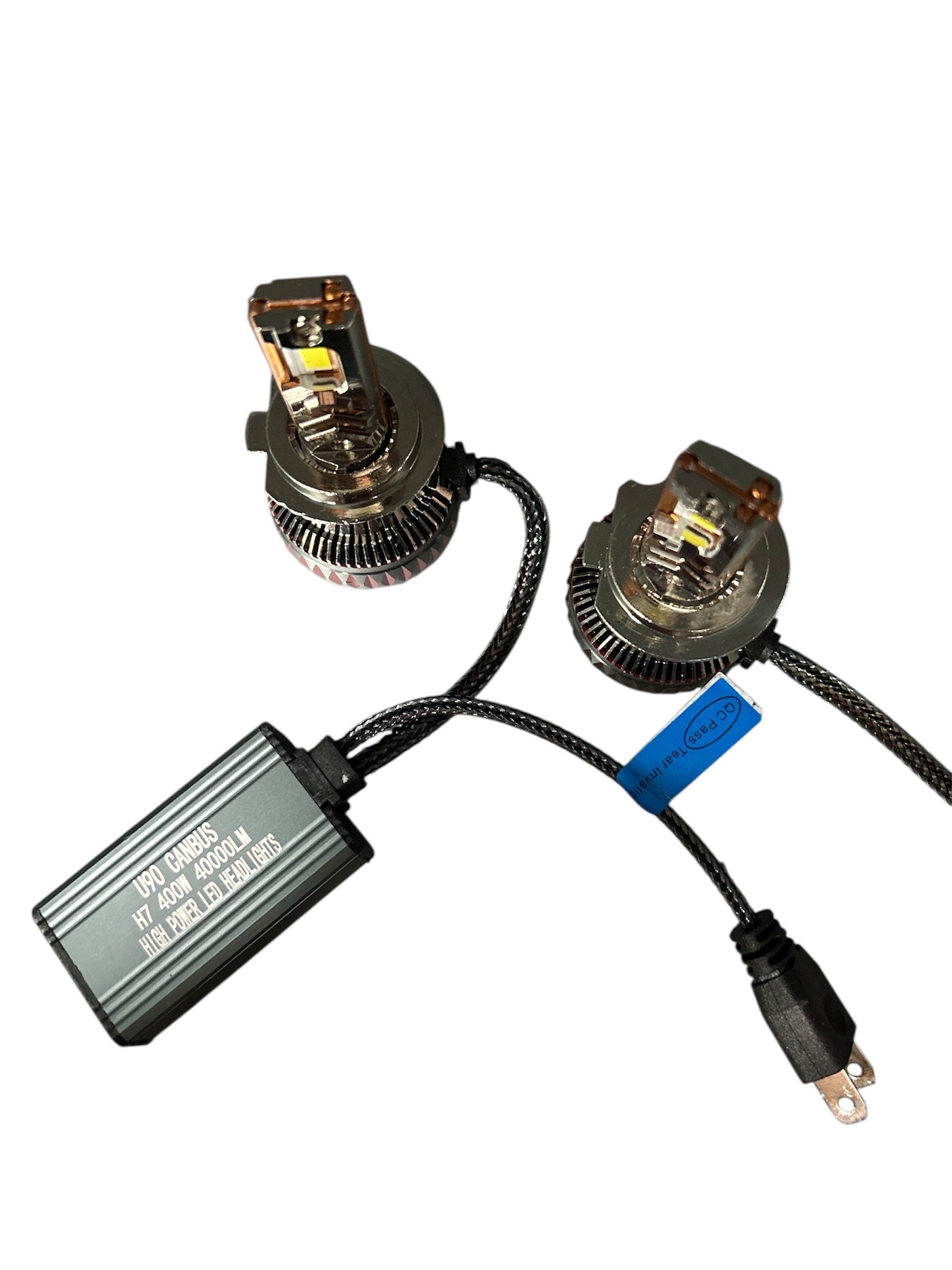 Set Becuri LED Auto H7 400W CANBUS, 40 000 lm, Alb Rece