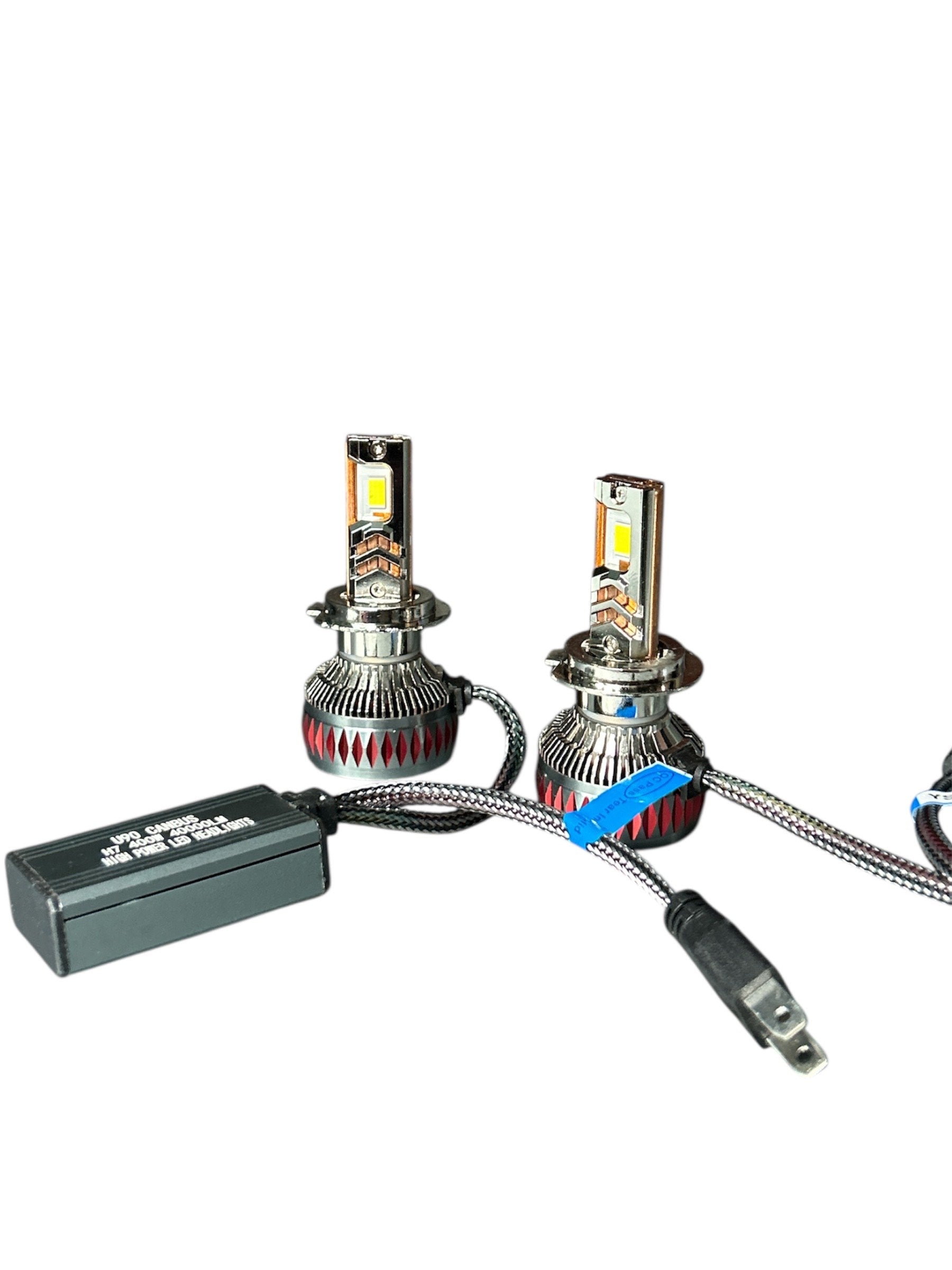 Set Becuri LED Auto H7 400W CANBUS, 40 000 lm, Alb Rece