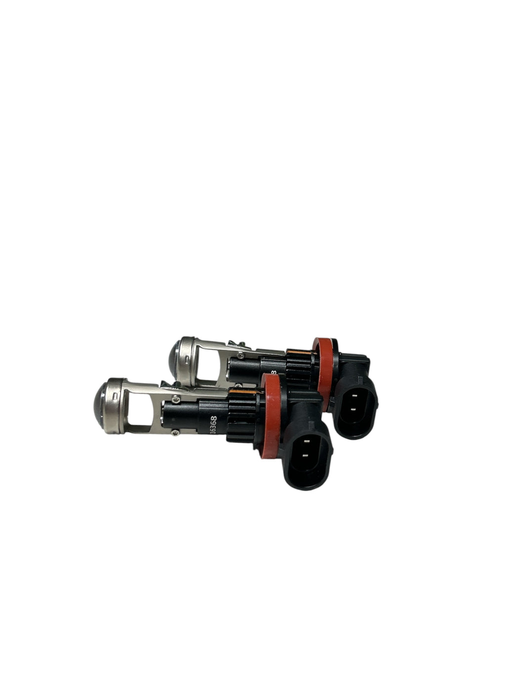 Set 2 Becuri LED Auto H11 cu Lupa 12V, 150W, 20 000 Lumeni, 6500K Alb Rece, Canbus, Racire Activa, Plug & Play