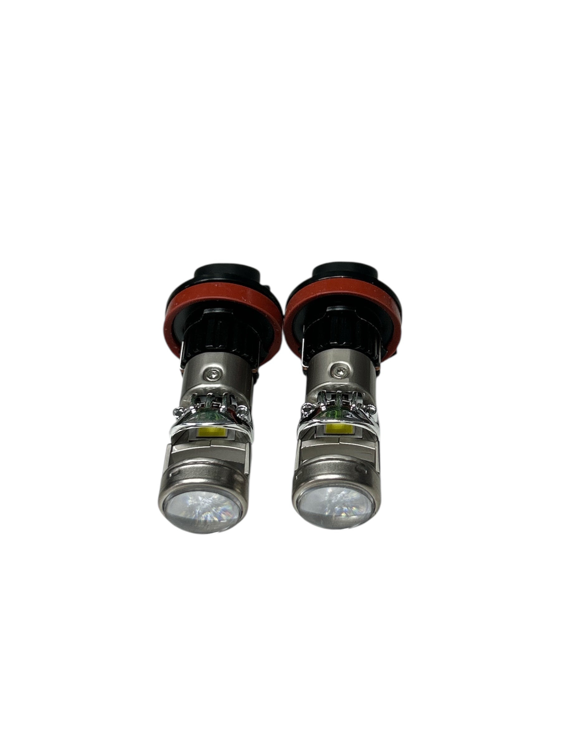 Set 2 Becuri LED Auto H11 cu Lupa 12V, 150W, 20 000 Lumeni, 6500K Alb Rece, Canbus, Racire Activa, Plug & Play