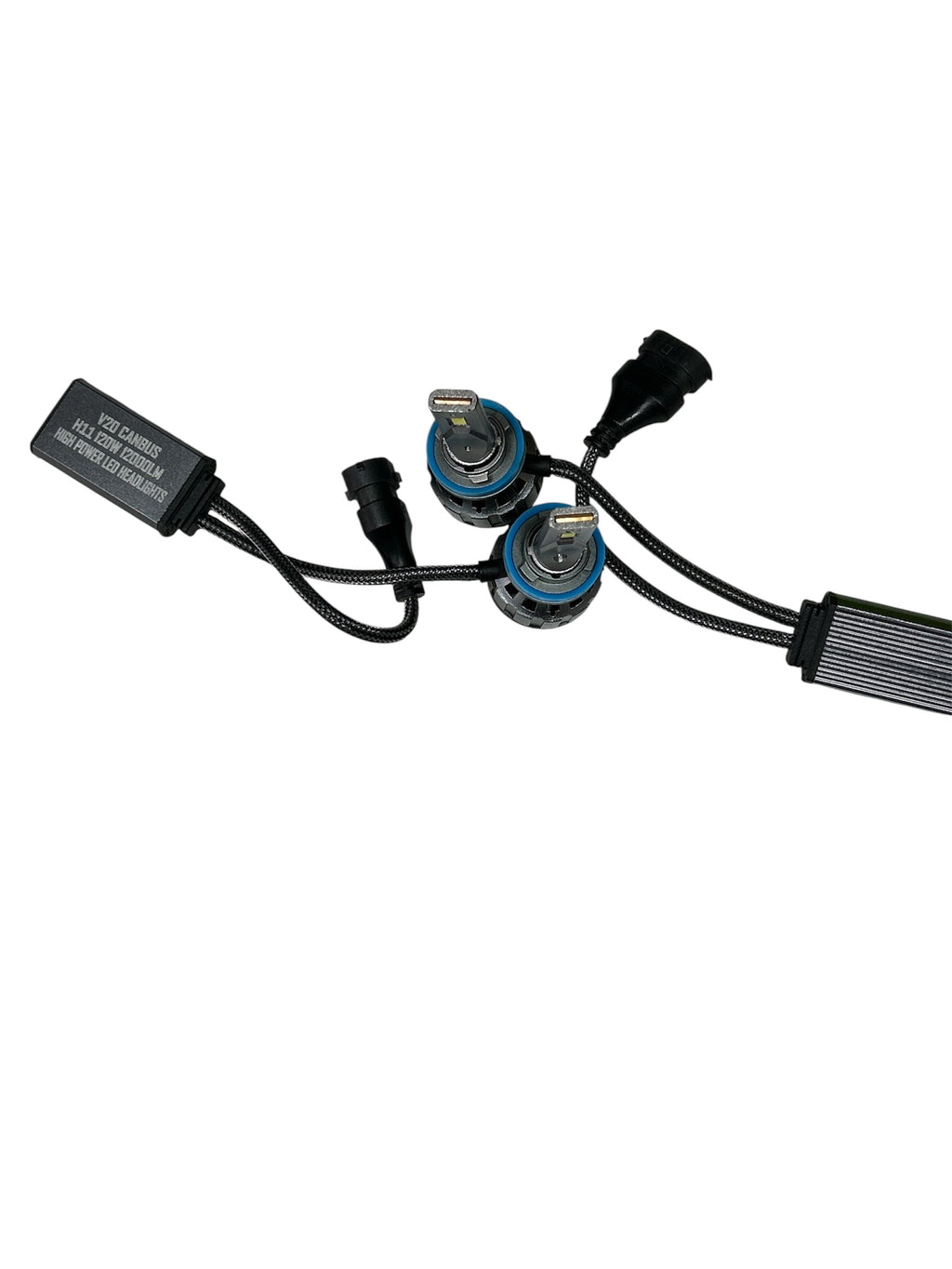 Set Becuri LED H11/H8/H9 - 120W, 12000 Lumeni, 6000-6500K Canbus