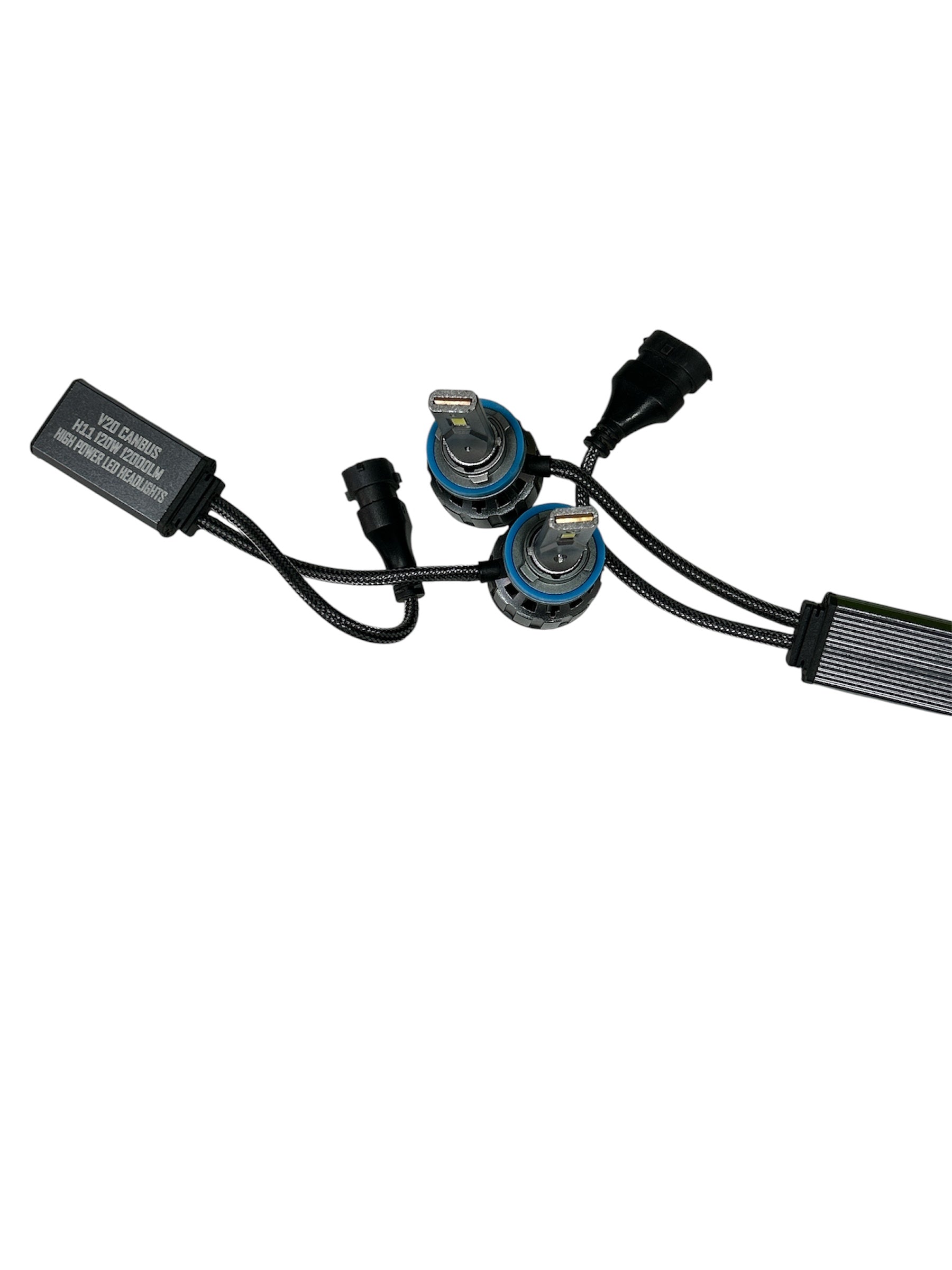 Set Becuri LED H11/H8/H9 - 120W, 12000 Lumeni, 6000-6500K Canbus