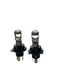 Set Becuri LED H4 150W 20.000 Lumeni cu Lupă 6500K Desigilat