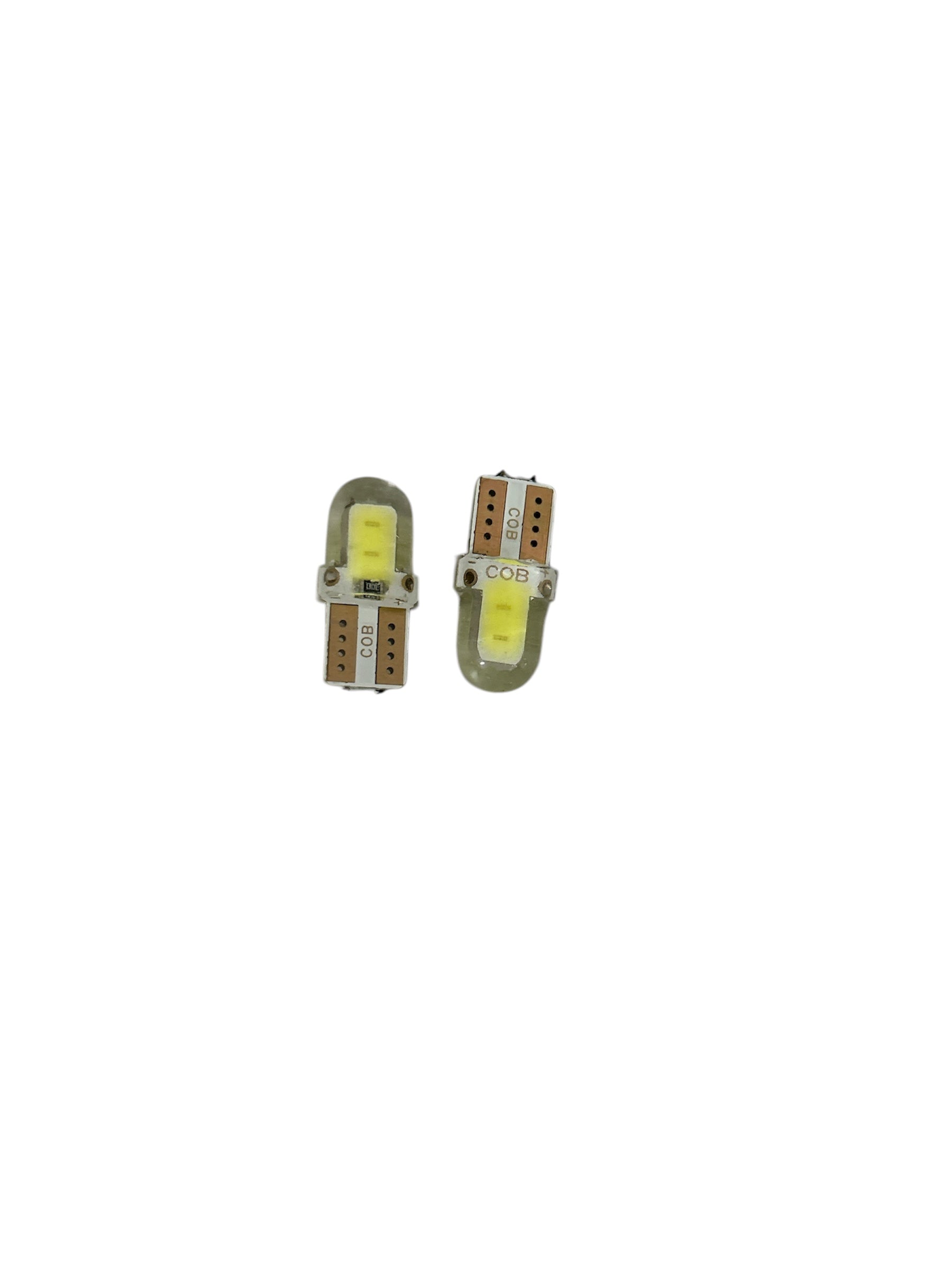 Set 2 Becuri LED Silicon T10 W5W Canbus COB Siliconat 80 Lumeni