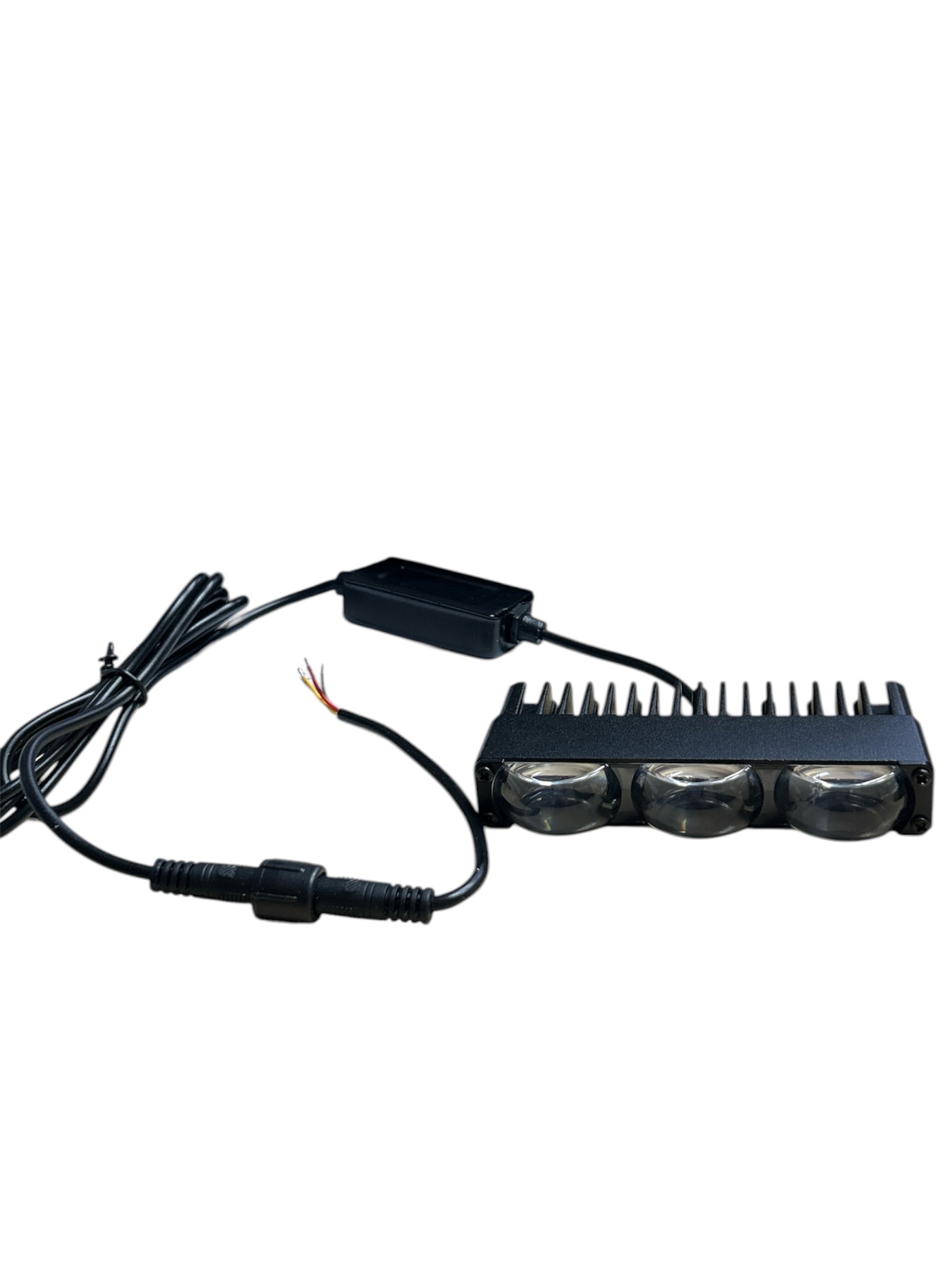 Proiector LED Stroboscopic Auto 3 Lentile 12V – Aluminiu, Suport Metalic, Off-Road & Decor