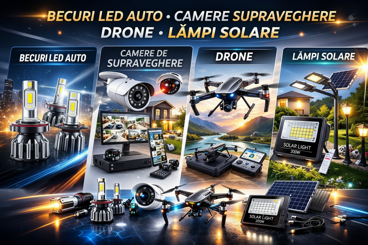 Bec LED Auto, Camere, Drone, Lampi Solare