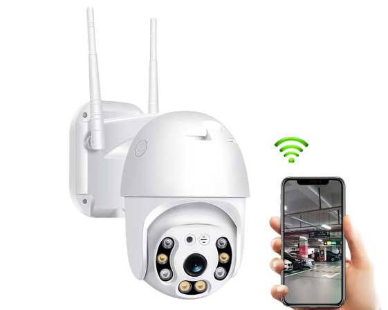 Camera de Supraveghere WiFi, Interior/Exterior, Full HD, Rotire 360, Micro SD