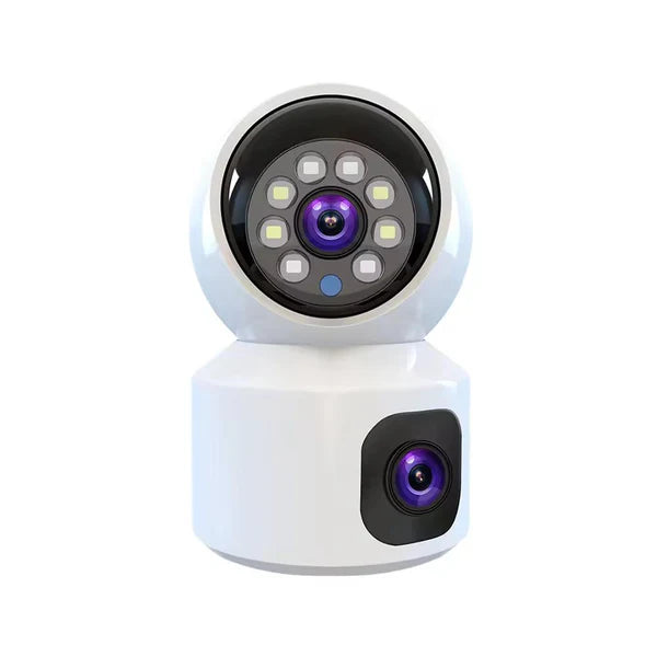 Camera de Supraveghere Duala 360° Night Vision, HD 1080P, Stocare Cloud & Card SD