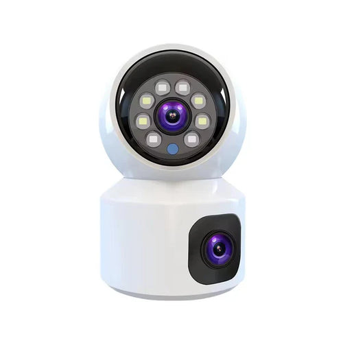 Camera de Supraveghere Duala 360° Night Vision, HD 1080P, Stocare Cloud & Card SD