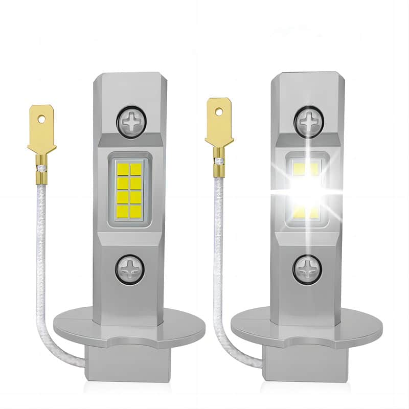 Set Becuri LED H3 1:1 120W 20000 Lumeni 6500K 12V
