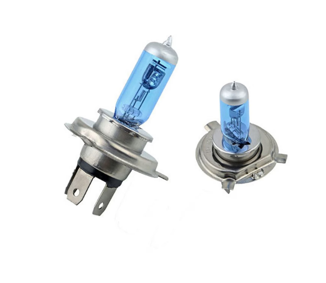 Set Becuri Halogen H4 55W +200% Lumină