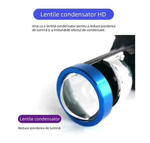 Set 2 becuri LED, H7, 120W, Canbus cu Ventilator, 6500K, Resistente la apa si praf
