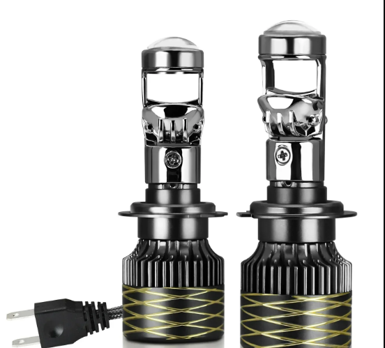 Set 2 becuri LED, H7, 120W, Canbus cu Ventilator, 6500K, Resistente la apa si praf