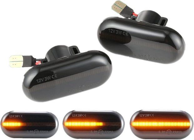 Set Semnalizări Dinamice LED Dacia Logan 1, Duster, Sandero, Lodgy / Renault