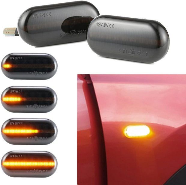 Set Semnalizări Dinamice LED Dacia Logan 1, Duster, Sandero, Lodgy / Renault