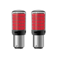 Set Becuri LED P21W Dublu Filament - Roșu, Frână și Poziție