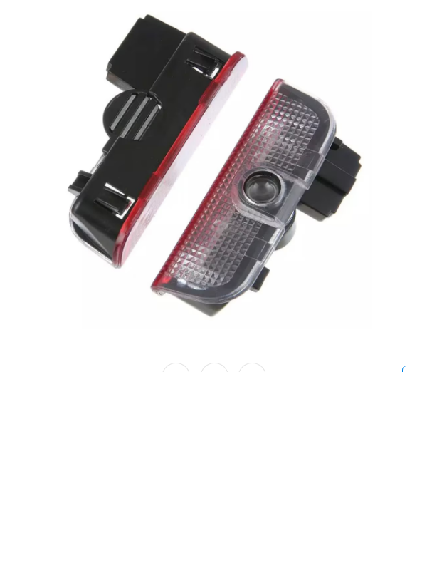Set 2 Lampi LED Logo VW pentru Portiere, Proiectie Holograma, Plug & Play, 12V